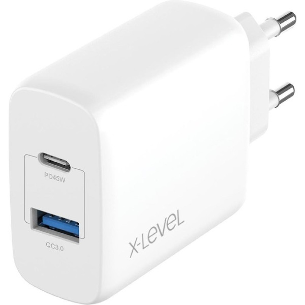 X-Chargerboost 45W Type-C + USB A Duo Gan Hızlı Şarj Aleti - Beyaz Cep Telefonu Şarj Cihazı Fiyatı