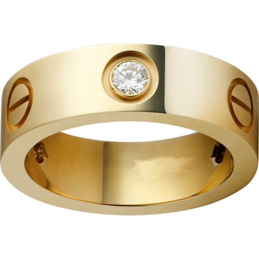 X-lady Accessories Kartier Taşlı Yüzük Gold Renk 20 Numara - Sarı Bijuteri Yüzük Fiyatı