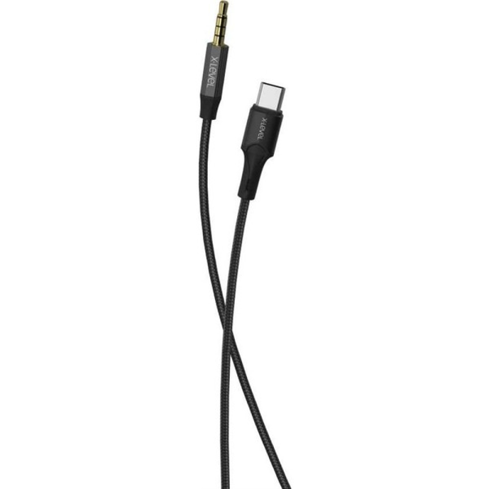 X-Level X-Line 3.5mm Stereo Aux - Type C Ses Kablosu 1m Xlevel - Siyah Görüntü Kablosu Fiyatı