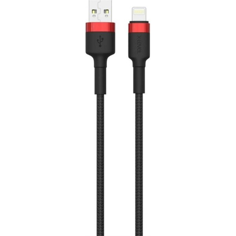 X-Level X-Shark Usb-A To Lightning Iphonelarla Uyumlu 1.2 Metre Hızlı Şarj ve Data Kablosu Kırmızı Xlevel - Siyah - İphone Cep Telefonu Kablosu Fiyatı