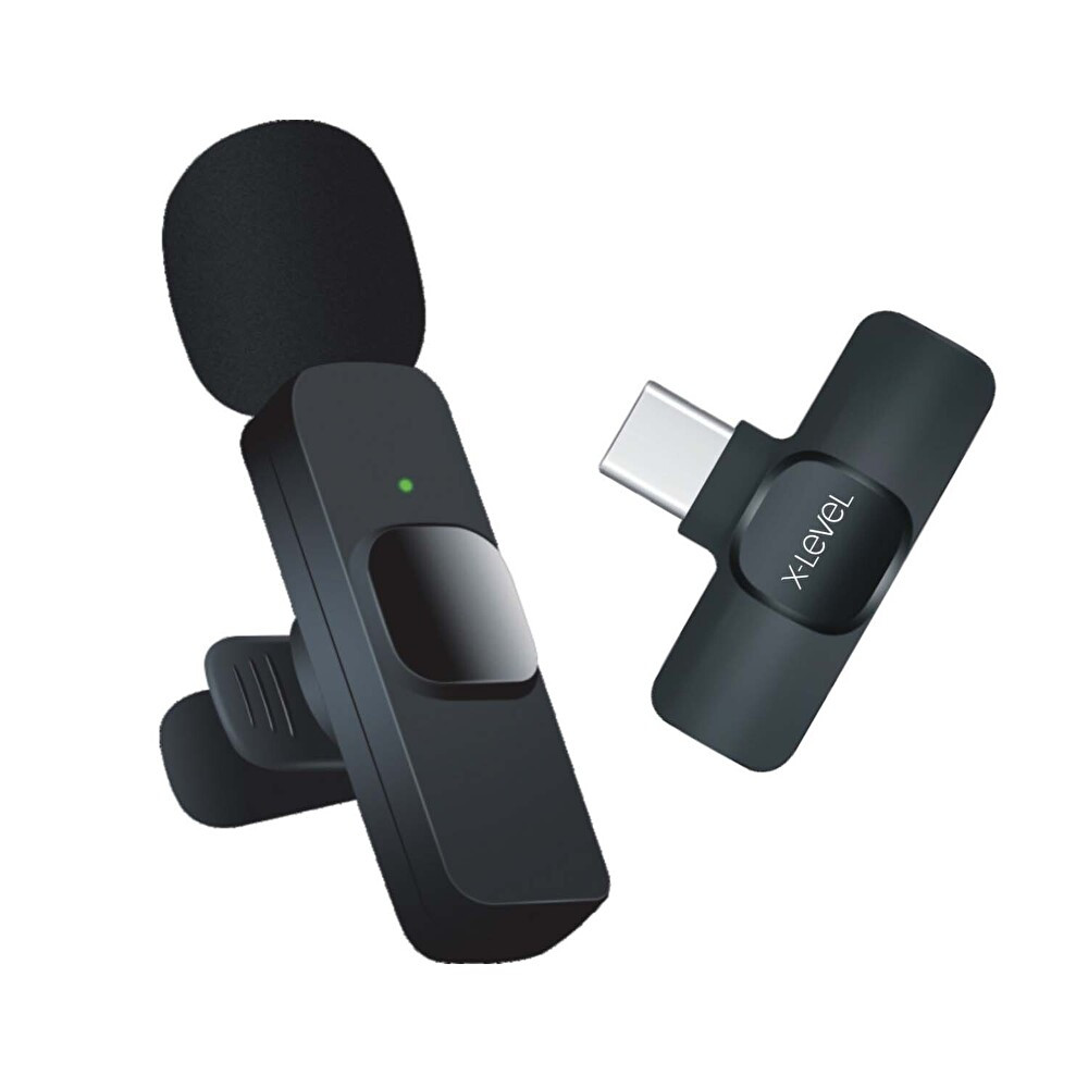 X-Level XMC3000 X-Luma Usb-C Automatic Pairing Kablosuz Mikrofon Siyah Kulak İçi Kulaklık Fiyatı