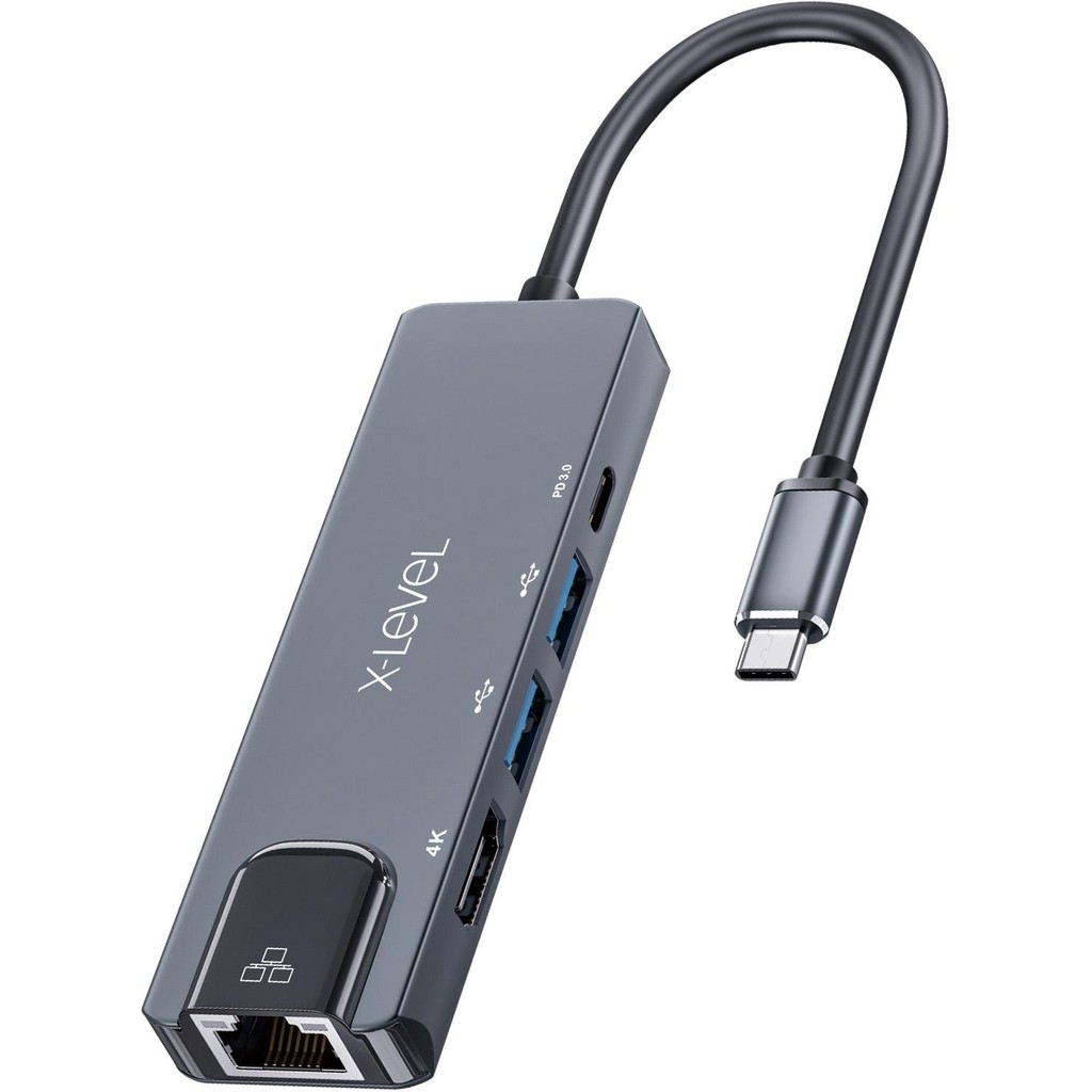 X-Level Xmh7810 Type-C / Usb-C Çıkışlı Rj45 Ethernet 4k Hdmı Görüntü Aktarım Çift Usb Tv Laptop Uyumlu Çoklayıcı Hub Bilgisayar Çevirici ve Adaptörü Fiyatı