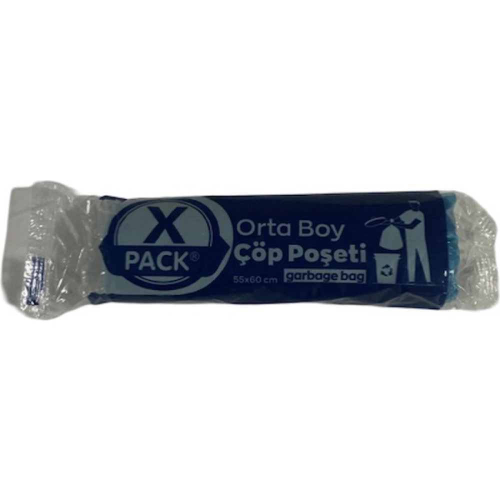 X Park Orta Boy Çöp Poşeti 55x60 / 10'lu Rulo / 20 Paket Oto Boyaları Fiyatı