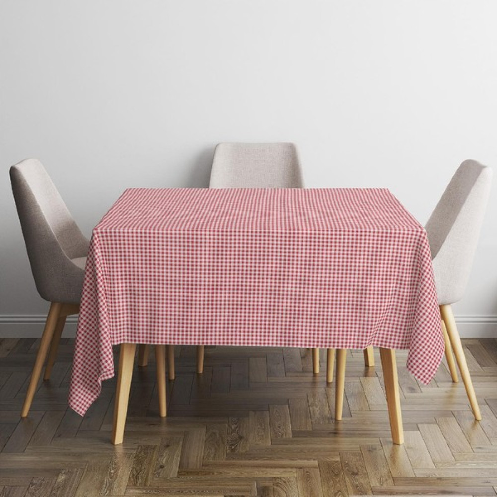 xamantha Pötikareli Masa Örtüsü , Pitikareli Sofra Bezi Piknik Örtüsü Dikdörtgen Yer Sofrası - Kırmızı - 140 x 140 cm Masa Örtüsü Fiyatı
