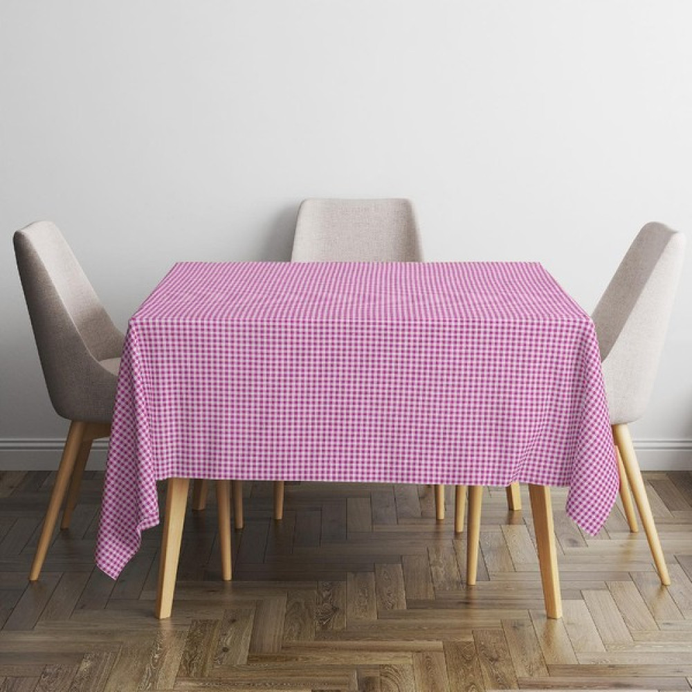xamantha Pötikareli Masa Örtüsü , Pitikareli Sofra Bezi Piknik Örtüsü Dikdörtgen Yer Sofrası - Pembe - 170 x 170 cm Masa Örtüsü Fiyatı