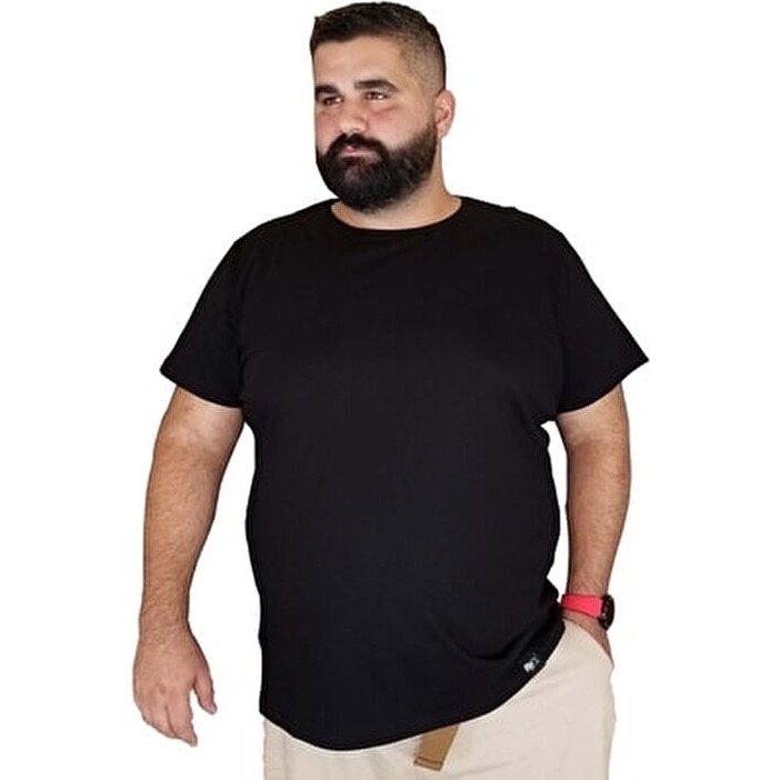 Xanimal Erkek Siyah Pamuklu Büyük Beden Kısa Kol T-Shirt Günlük Stil ile Rahat Kullanım Diğer Fiyatı