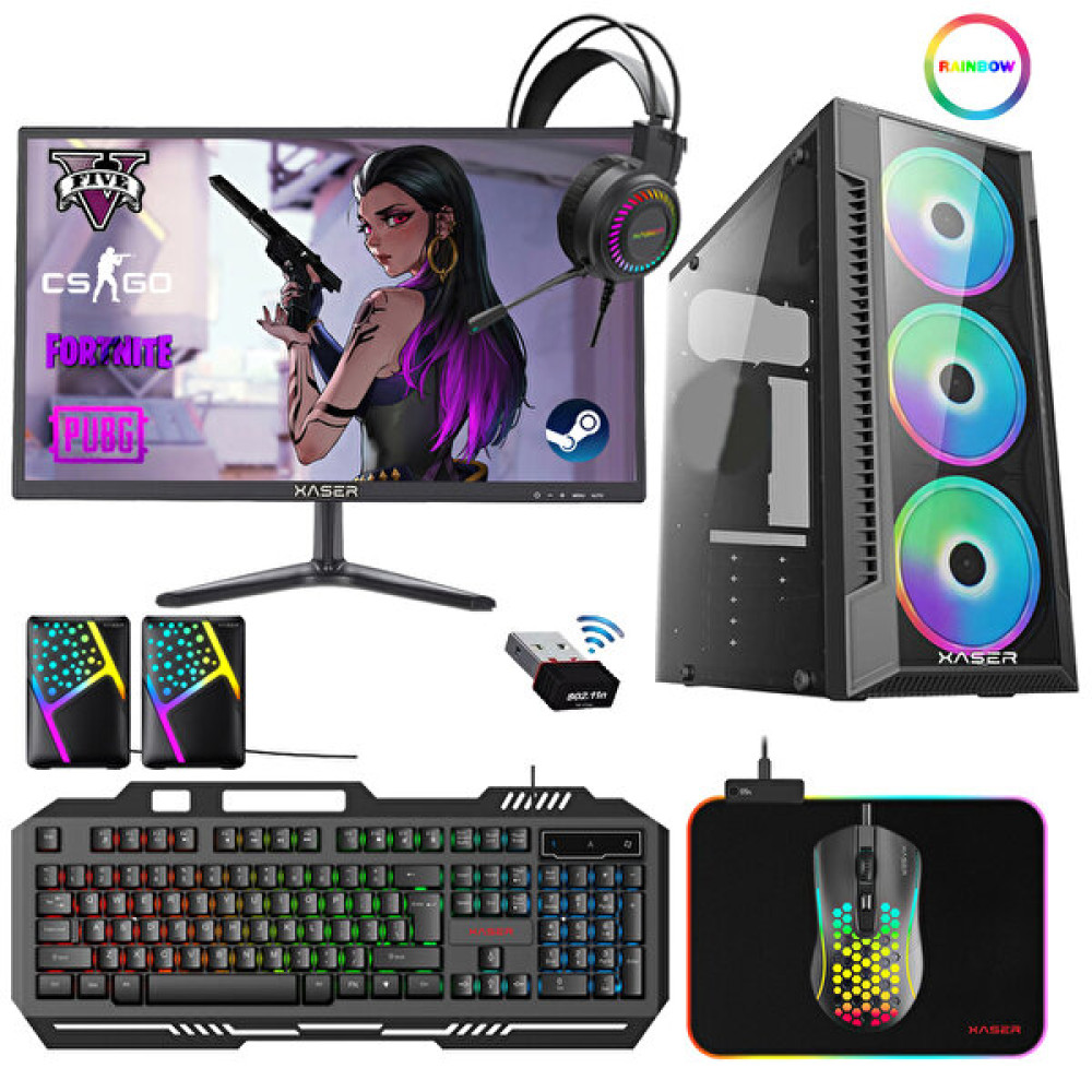 Xaser Xsr201 Intel Core i5 3470 21.5" 8 GB RAM 256 GB SSD 4 GB RX 550 Ekran Kartı FreeDOS Masaüstü Oyun Bilgisayarı Masaüstü Bilgisayar Fiyatı