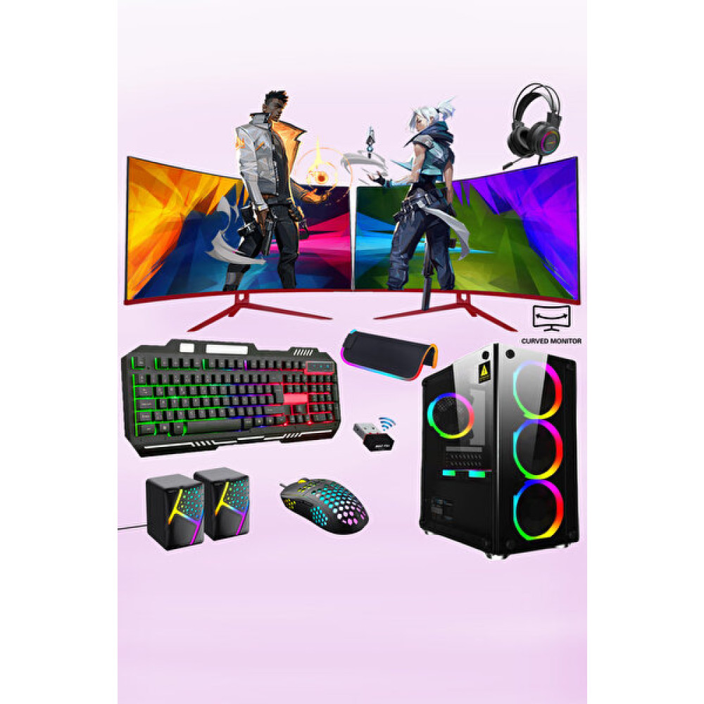 Xaser Xsr207 Intel Core i5 3470 24" 16 GB RAM 256 GB SSD 4 GB Rx550 Dual Curved FreeDOS Masaüstü Oyun Bilgisayarı Masaüstü Bilgisayar Fiyatı