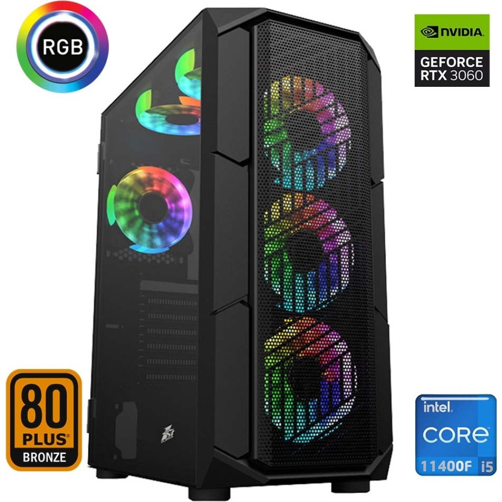 Xaser XSR661 I5 11400F 16GB Ram 512GB M.2 Nvme SSD 12GB RTX3060 Ekran Kartı Oyuncu Tavsiye Sistem Masaüstü Bilgisayar Fiyatı