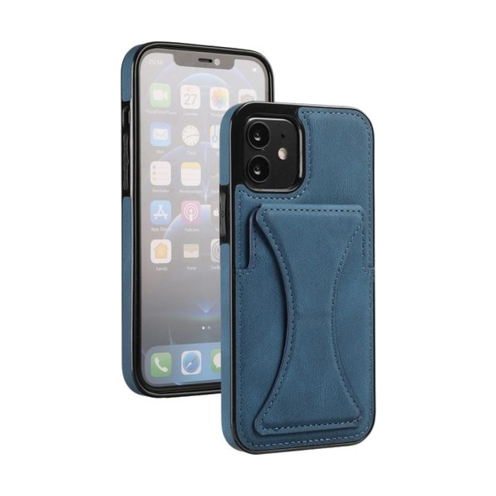 Xcspace iPhone 12 Mini Kartlık Bölmeli Pu Deri Kılıf (Yurt Dışından) - Mavi Cep Telefonu Kılıfı Fiyatı