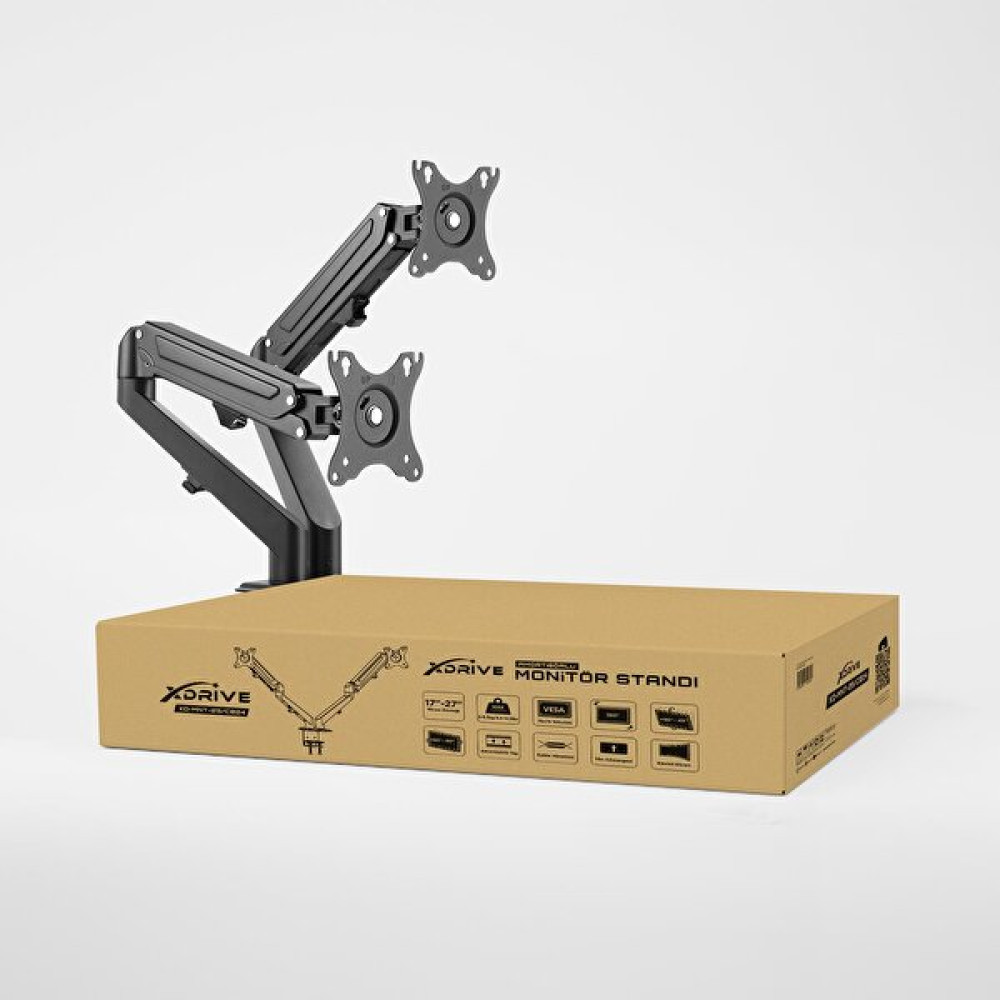 XDrive Mnt-25/C024 17"-32" İkili Monitör Tutucu Monitör Aksesuarları Fiyatı