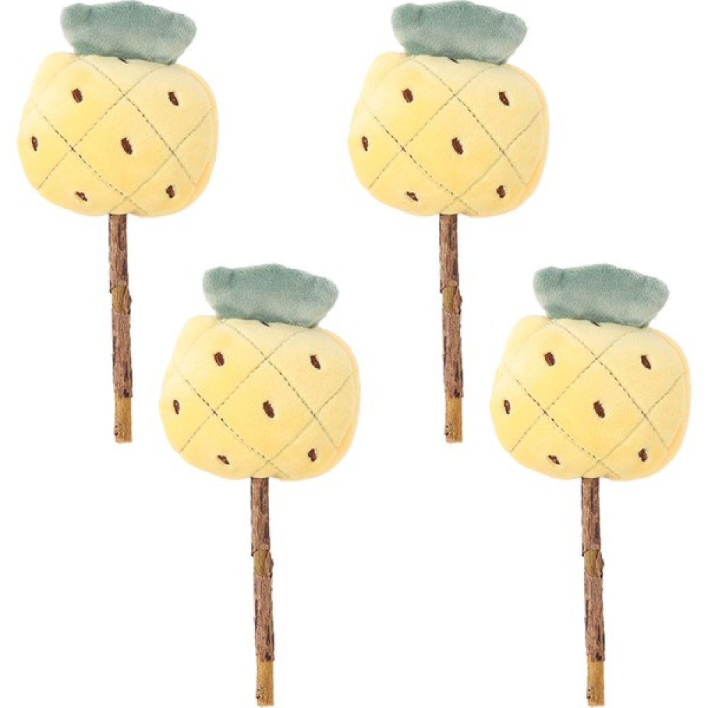 Xengo 4 Adet Mutian Polygonum Kedi Flört Çubuğu-Ananas Tarzı (Yurt Dışından) - Sarı Evcil Hayvan Ürünleri Fiyatı