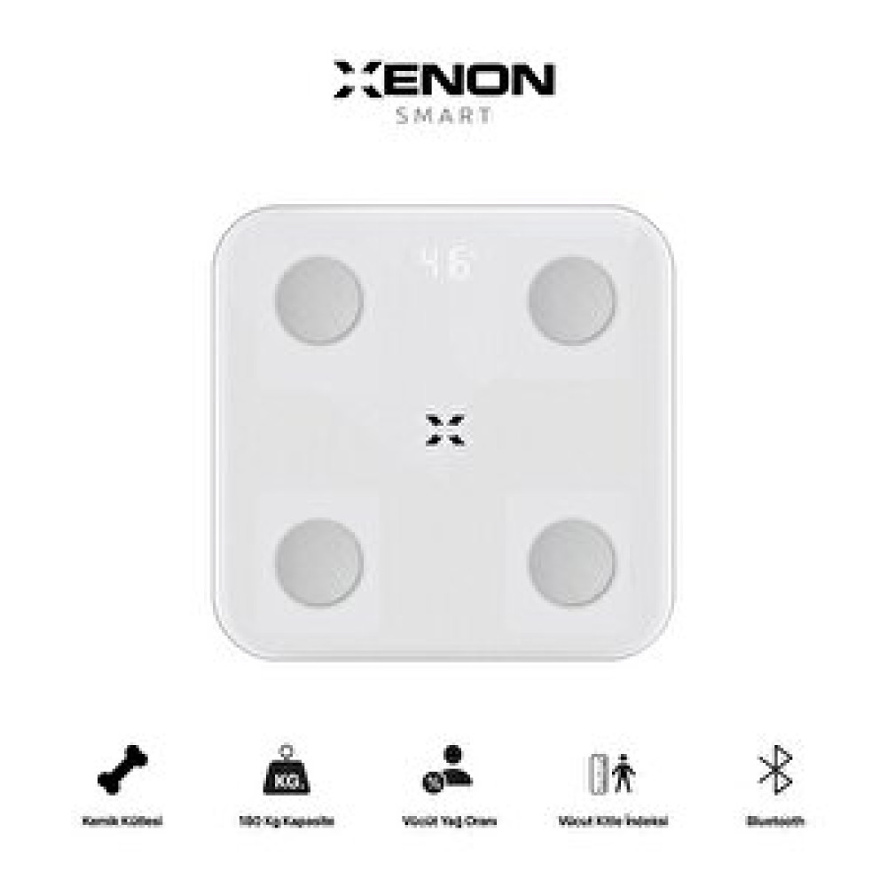Xenon Smart Akıllı Dijital Tartı Baskül Yağ Su Kas Vücut Kitle Endeksi Kilo Ölçer Tartı Bluetooth Bağlantılı Baskül & Tartılar Fiyatı