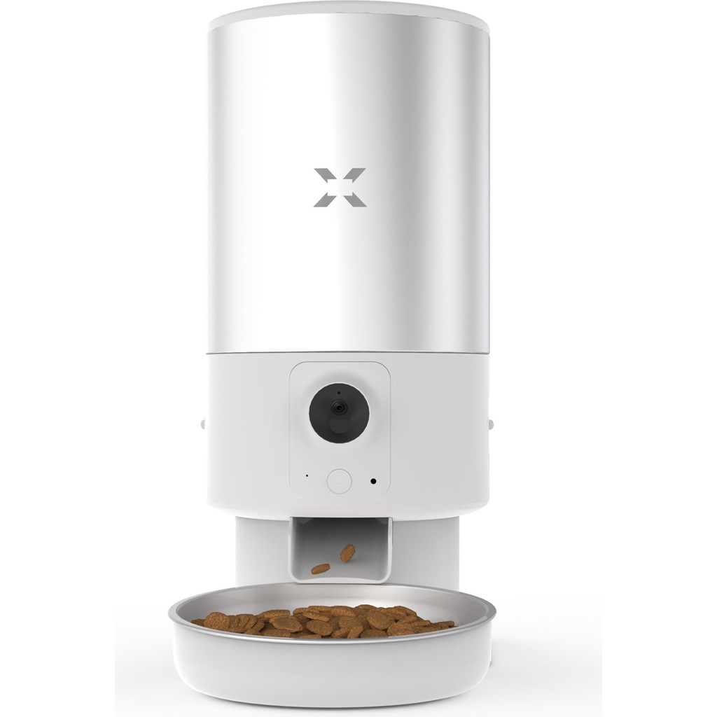 Xenon Smart Akıllı Otomatik Kedi Köpek Sesli Iletişimli Paslanmaz Çelik Kaseli Kameralı 5LT Hazneli Mama Kabı X8605 - Beyaz Evcil Hayvan Ürünleri Fiyatı