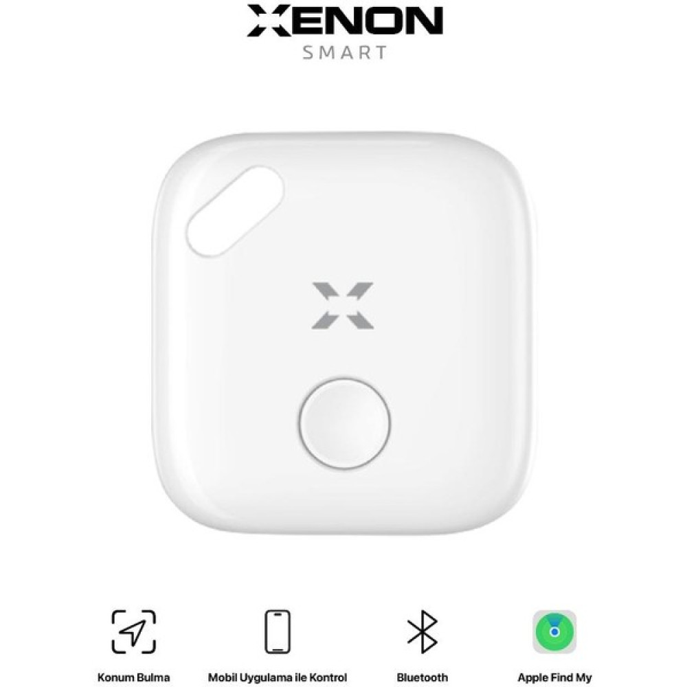 Xenon Smart Tag, Akıllı Blutooth Takip Cihazı, Anahtar, Çanta, Evcil Hayvan için Kayıp Eşya Bulucu, Uzun Pil Ömürlü IOS Uyumlu (Apple Lisanslı) Beyaz Cep Telefonu Aksesuarı Fiyatı