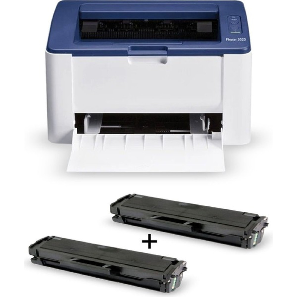 Xerox Phaser 3020 Wi-Fi Mono Lazer Yazıcı + 1 Adet Yedek Pluscopy Toner Hediyeli - Beyaz Yazıcılar Fiyatı