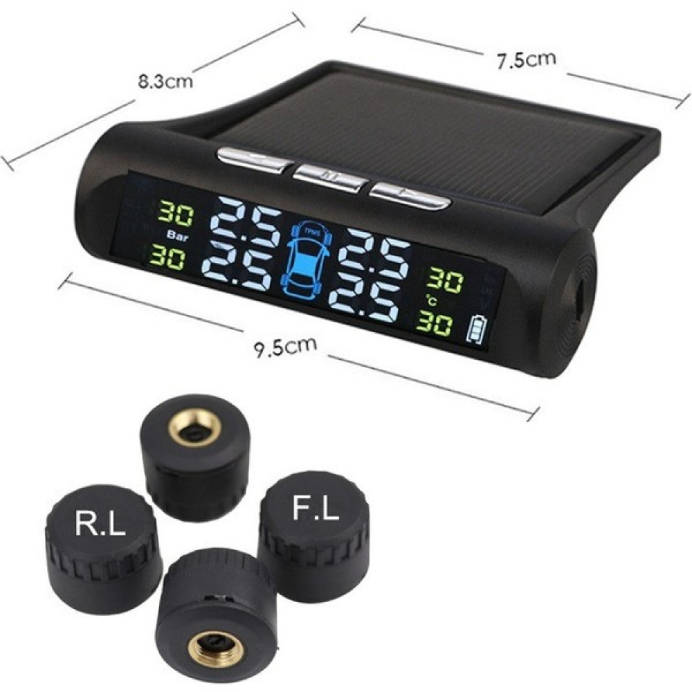 Xetec Tpms External Renkli Ekran Kablosuz Dahili Pilli ve Güneş Enerjili Lastik Basınç Sensörü -ETP037 Lastikler Fiyatı