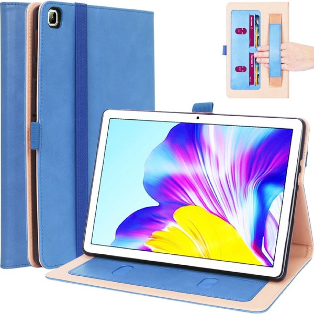 Xfashion Honor Pad X8 Için Business Retro Doku Tablet Kılıf Pu Deri Kart Tutucu El Kayışı ve Elastik Bantlı Stand Kapağı (Yurt Dışından) - Mavi Tablet Kılıfı Fiyatı