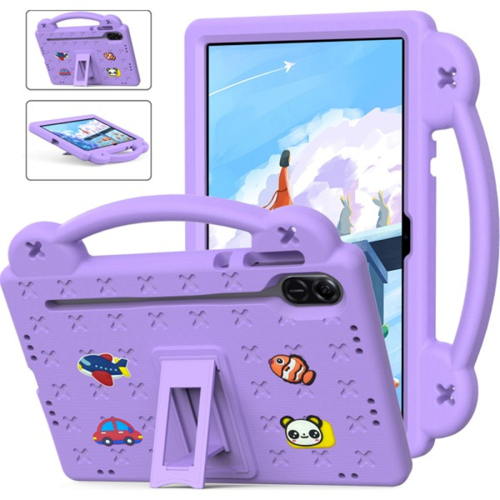 XFashion Honor Pad X9 / Pad X8 Pro Kickstand Anti-Drop Kids Tablet Kapağı (Yurt Dışından) - Mor Tablet Kılıfı Fiyatı