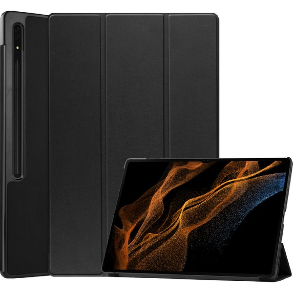 Xfashion Samsung Galaxy Tab S8 Ultra Üçlü Stand Tablet Kılıfı Otomatik Uyanma / Uyku Deri Tablet Kapak (Yurt Dışından) - Renk - Çok Renkli Tablet Kılıfı Fiyatı