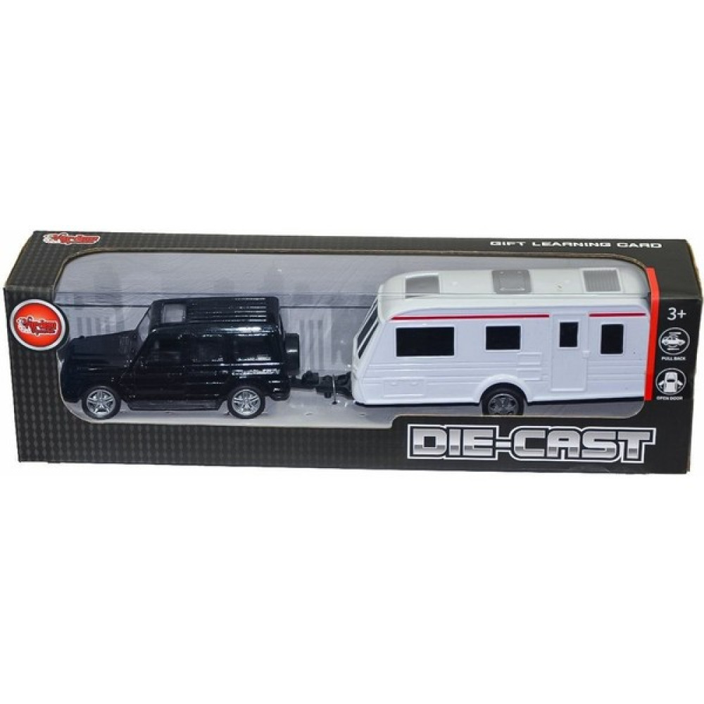 XFD1001 Kutulu Karavan Çeken Die-Cast Çek Bırak Jeep - Vardem Oyuncak Oyuncak Araç Fiyatı
