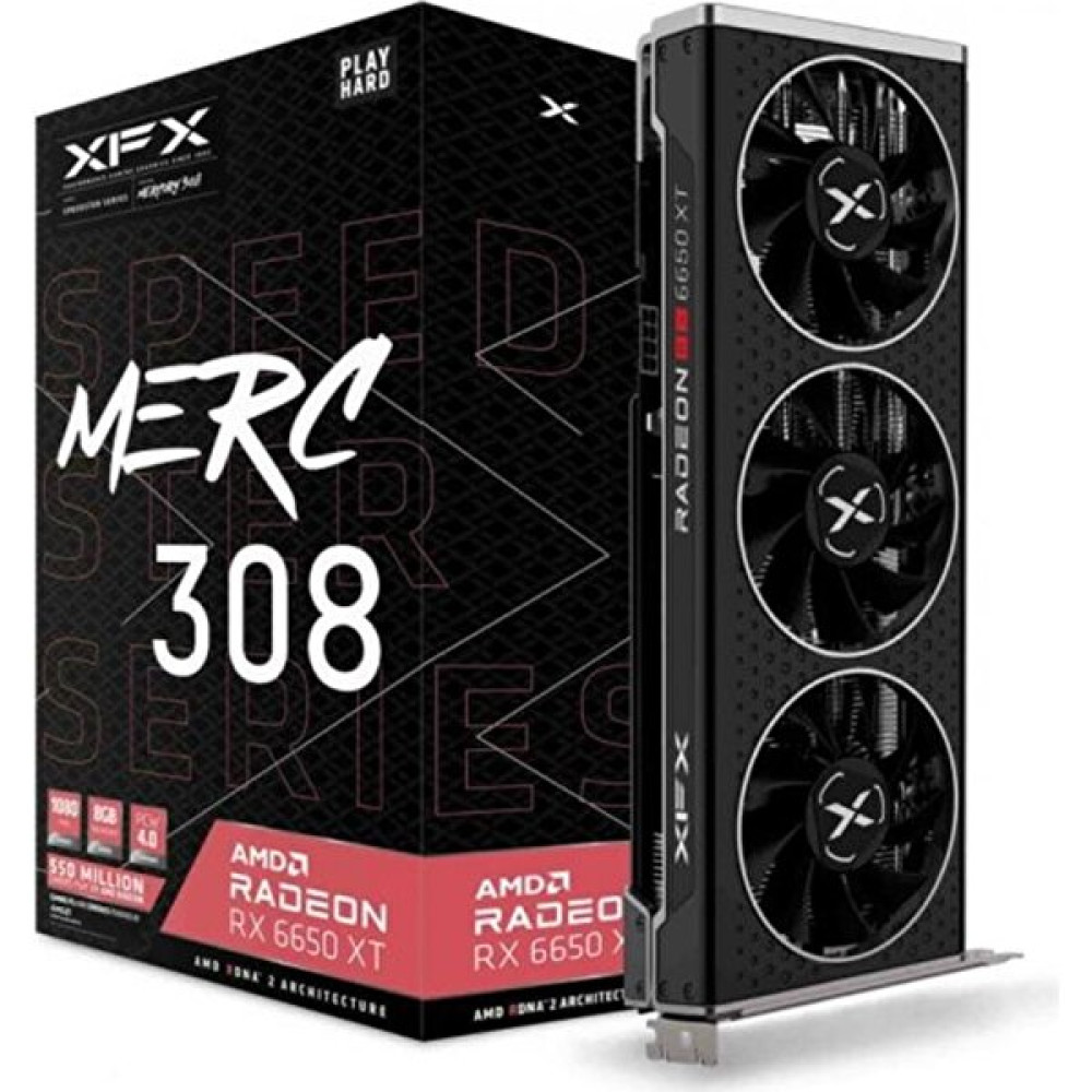 Xfx Amd Radeon Rx 6650XT Speedster Merc 308 8gb Gddr6 128BIT 3xdp 1xhdmı DX12 Ekran Kartı Ekran Kartları Fiyatı