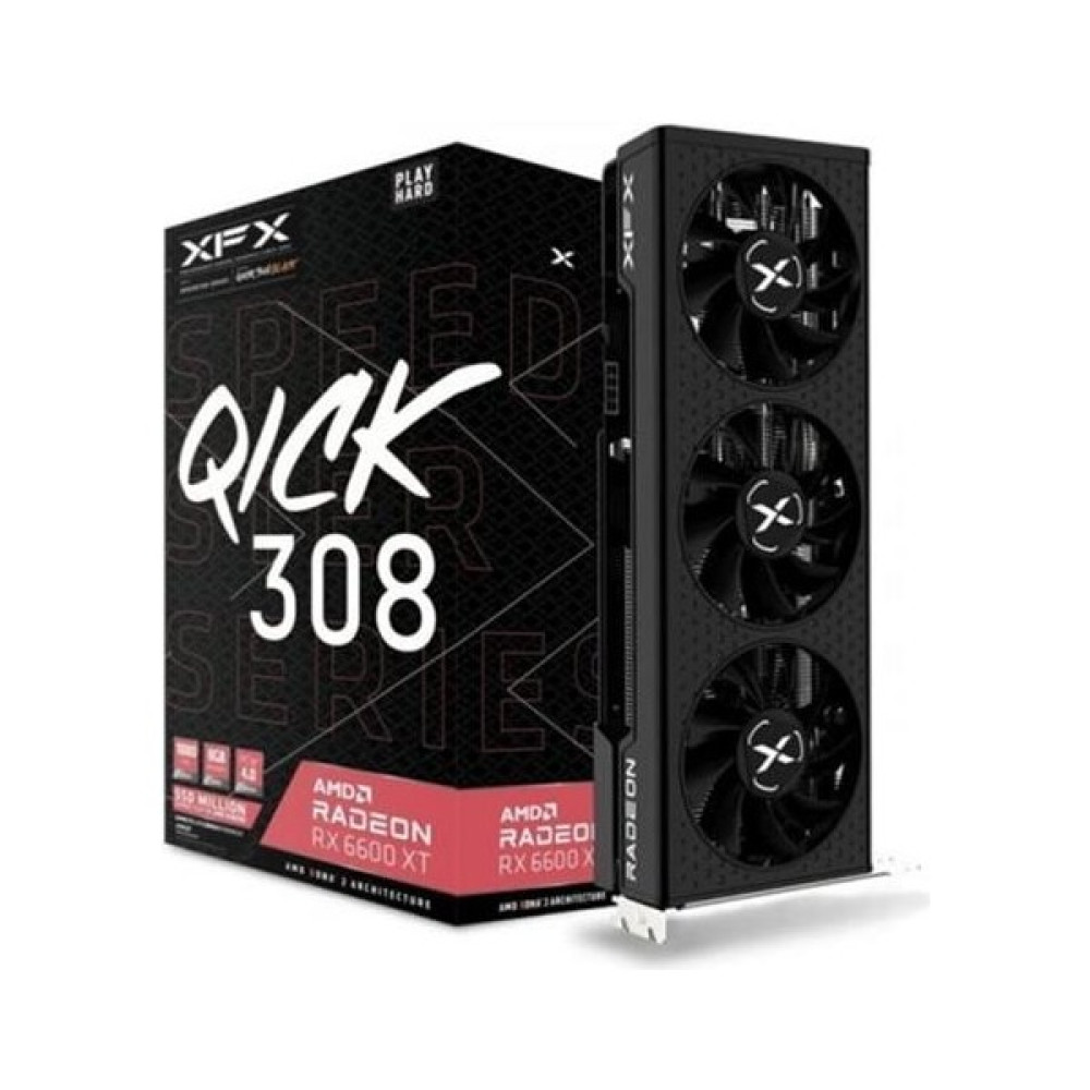 XFX QICK 308 RX 6600XT 8GB 128Bit GDDR6 PCI-Express 4.0 Ekran Kartı RX-66XT8LBDQ Ekran Kartları Fiyatı