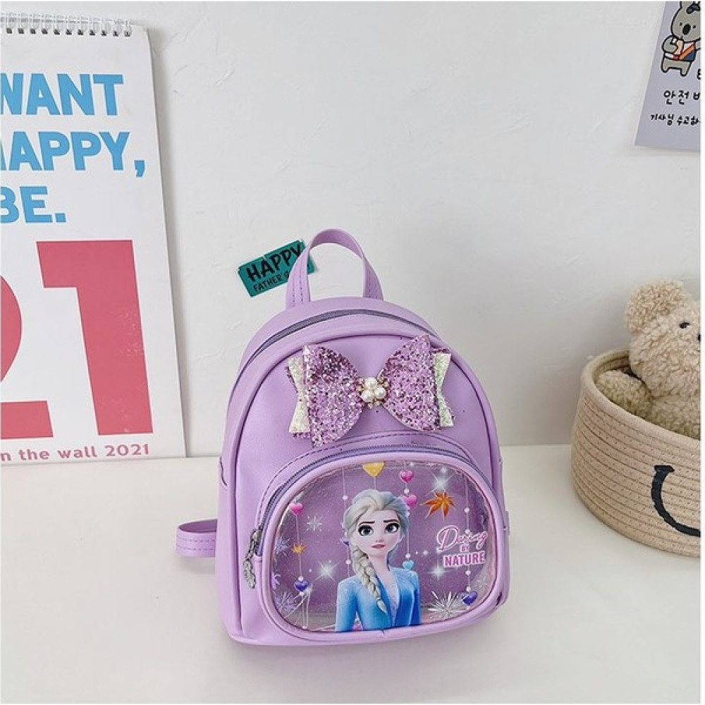 Xgoods Çocuk Karikatür Frozen Elsa Okul Sırt Çantası (Yurt Dışından) - Mor Okul Çantası Fiyatı