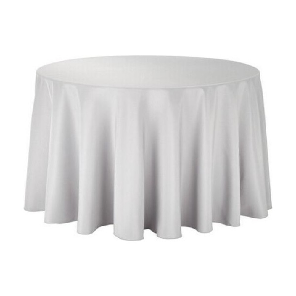 Xhang 1 Adet Yuvarlak Masa Örtüsü Beyaz Düğün Etkinlikleri Için Ziyafet Otel Polyester Düz Masa Örtüsü Yemek Dekorasyon | Masa Örtüleri (280 * 280C... Masa Örtüsü Fiyatı