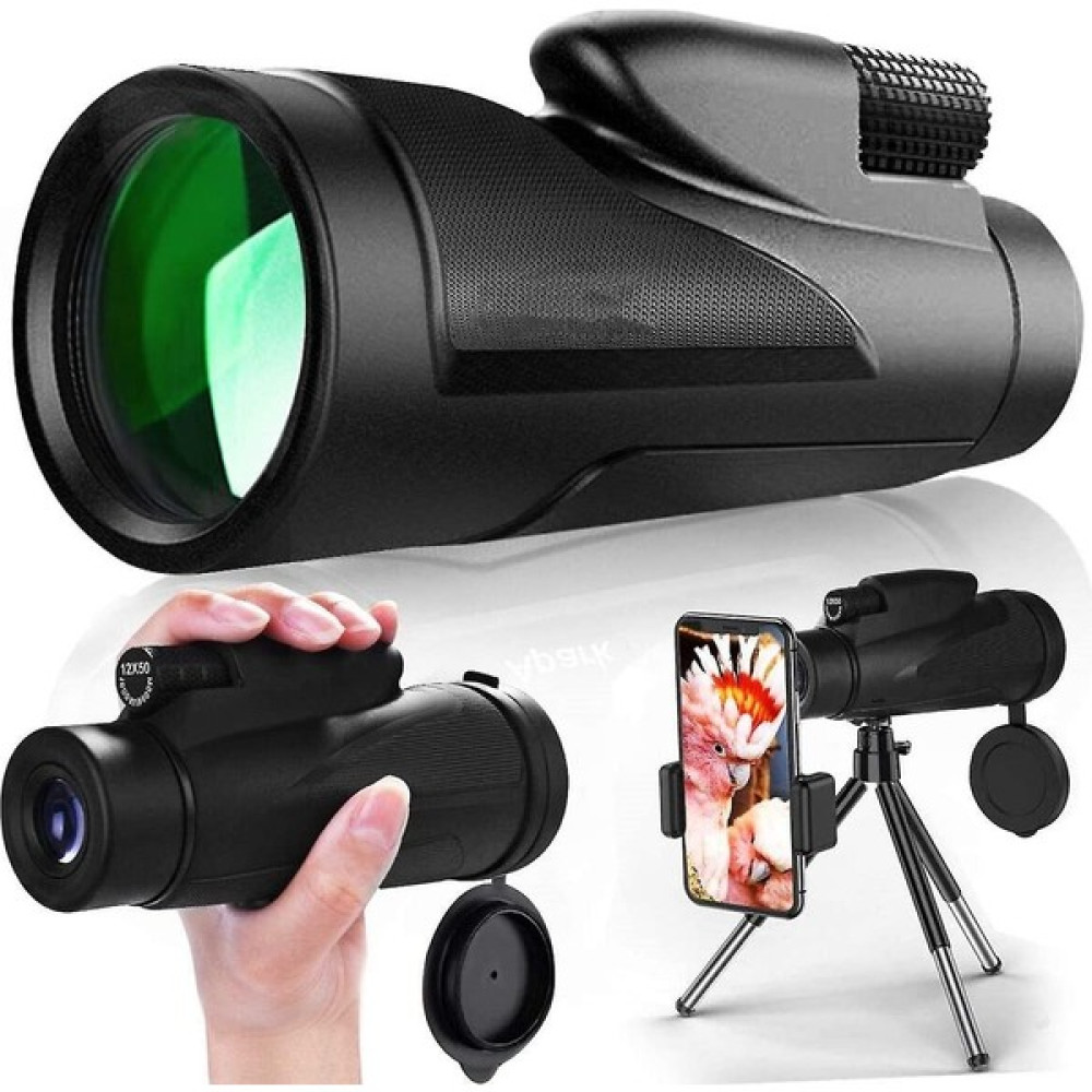 Xhang 12X50 Hd Monoküler Teleskop Cep Telefonu Teleskop Cep Telefonu Tutucu ile Tripod - Taşınabilir, Suya Dayanıklı, Sissiz Teleskop Monoküler, Tı... Teleskoplar Fiyatı