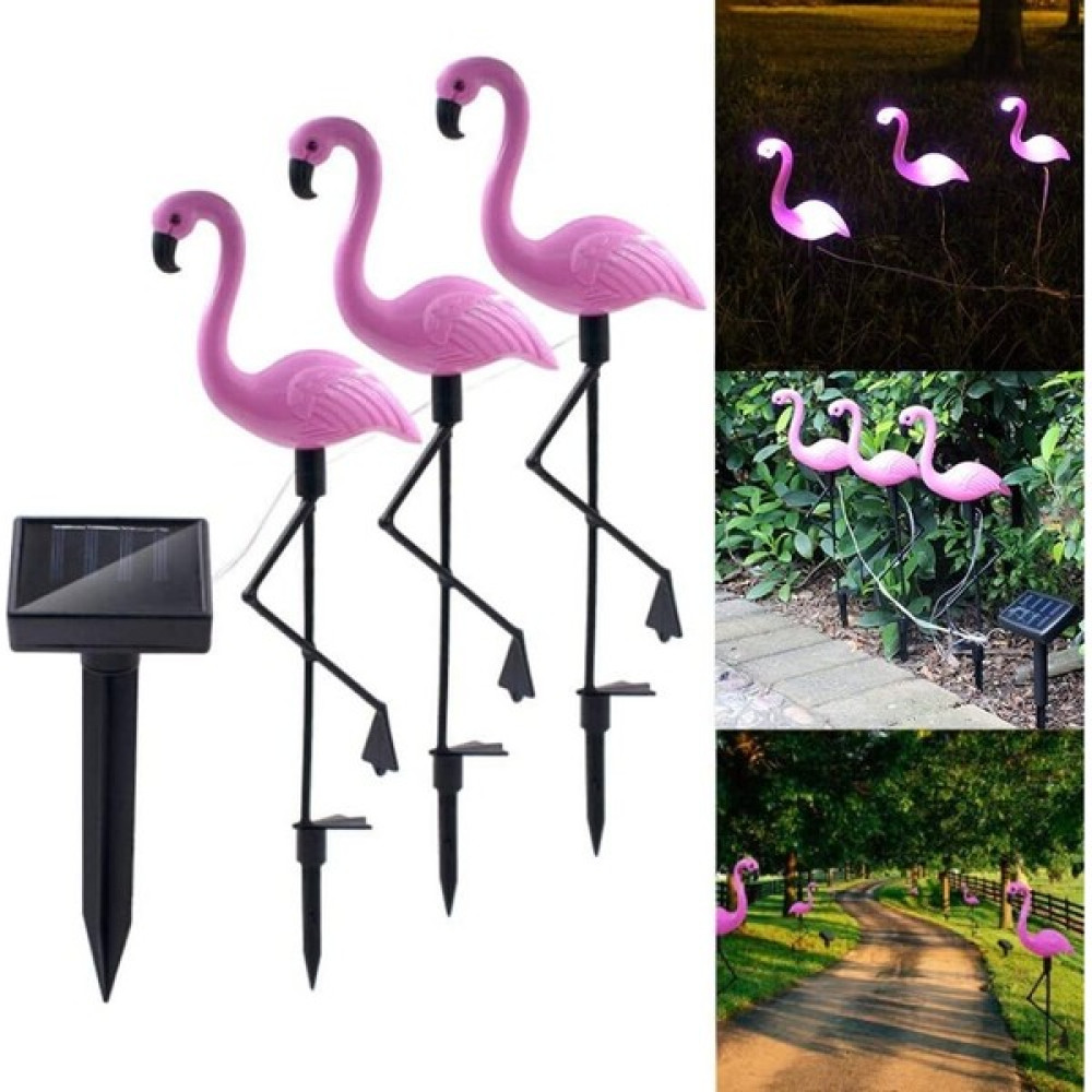 Xhang 3 Adet / Takım Flamingo Figür LED Güneş Işıkları - Pembe (Yurt Dışından) Dış Mekan & Bahçe Oyuncakları Fiyatı
