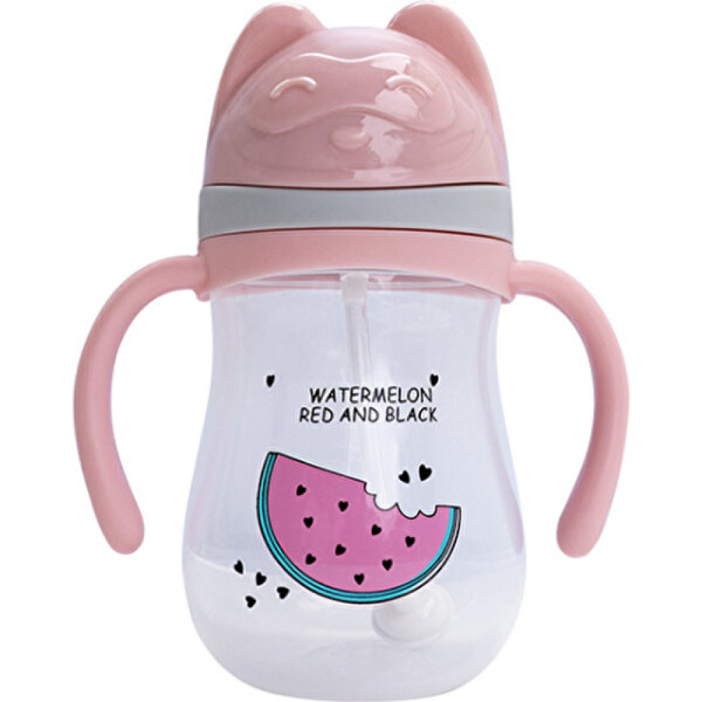 Xhang 350 ml Karikatür Bebek Biberon Bebek Çocuk Içme Şişesi Çocuklar Pp Dökülme Taşınabilir Saman Su Şişesi Drinkware | Kupalar (Pembe) - Pembe Suluk Fiyatı