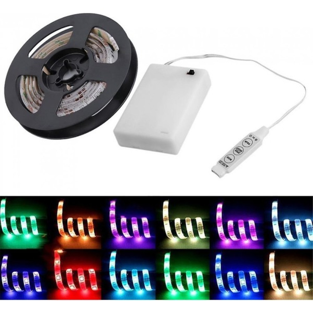 Xhang 4.5 V Pil Işletilen 200 cm Rgb LED Şerit Işık Su Geçirmez Zanaat Hobi Işık Led Aydınlatmalar Fiyatı