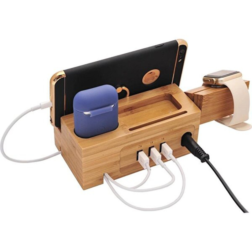 Xhang Ahşap Bambu 3 Limanlar Cep Telefonu Için USB Standı Izle Kulaklık Evrensel Masaüstü Tutucu Şarj Dock Istasyonu Braketi | Telefon Tutucular ve... Cep Telefonu Tutucu Fiyatı