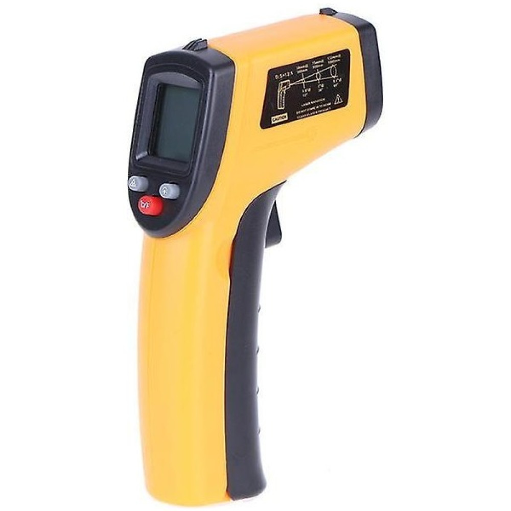 Xhang GM320 Temassız Termometre Kızılötesi LCD Monitör Kızılötesi Termometre Kızılötesi Termometre Lazer Hassas Dijital - Sarı Termometre & Higrometre Fiyatı