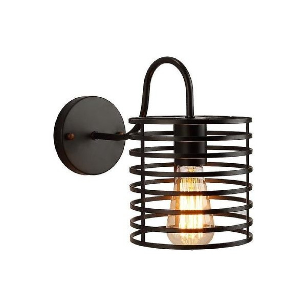 Xhang LED Duvar Işık Retro Loft Endüstriyel Duvar Lambası Siyah E27 Vintage Aplikler Duvar Lambası Endüstriyel Aydınlatma Armatürü Kapalı (H) (Yurt... Aplikler Fiyatı