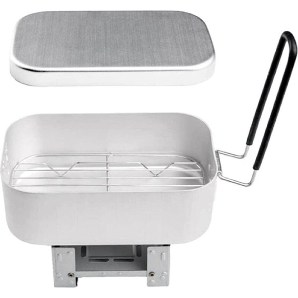 Xhang Mini Katlanır Kamp Soba Öğle Yemeği Kutusu Buğulama Raf Kase Combo Piknik Kamp Yürüyüş Balıkçılık Için Set | Açık Hava Tabloları (Yurt Dışından) Mangal & Barbekü Malzemeleri Fiyatı