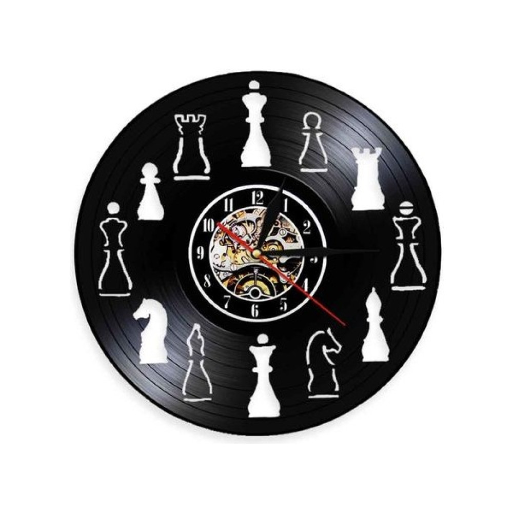 Xhang Satranç Vinil Albümü Re Amaçlı Kayıt Saati Dairesel Düzeni Gitme Sessiz Duvar Saati Asılı Ev Dekor Chess Fanatik | Işıklı Duvar Saati | Duvar... Masa Saati Fiyatı
