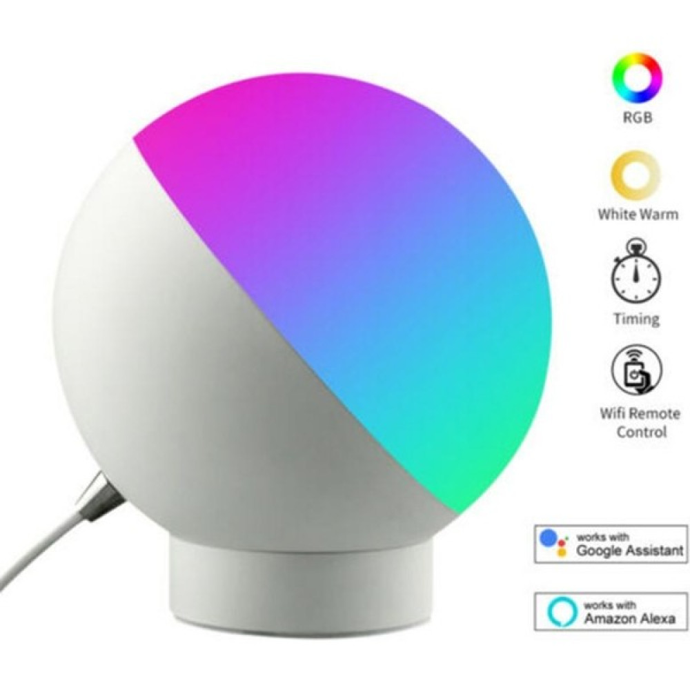 Xhang Wifi Akıllı Masa Lambası LED Göz Koruma Akıllı Renkli Okuma Işık Ses Kontrolü LED Masa Lambası Dekor Gece Işıkları | LED Masa Lambaları - Beyaz Gece Lambası Fiyatı