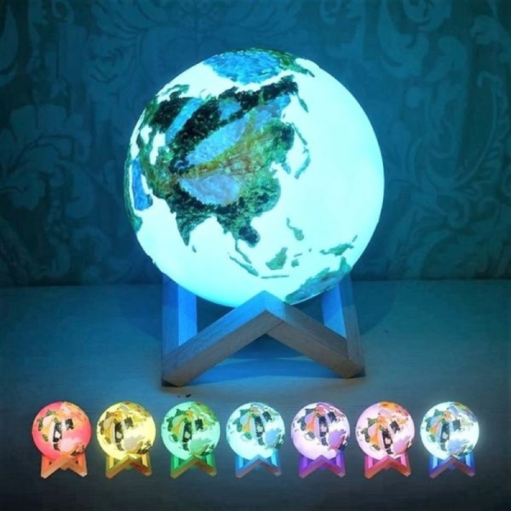 XharrMa 3D Dünya LED Lamba - Renkli Gece Lambası Fiyatı