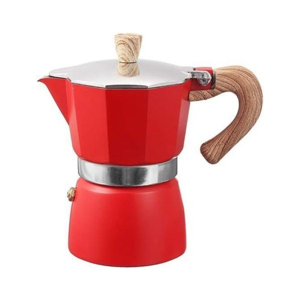 Xhltd Alüminyum Italyan Moka Espresso Kahve Makinesi Filtresi Soba Pot 3 Bardak | Kahve Tencereler (Kırmızı) (Yurt Dışından) Çay / Çaydanlık Setleri Fiyatı