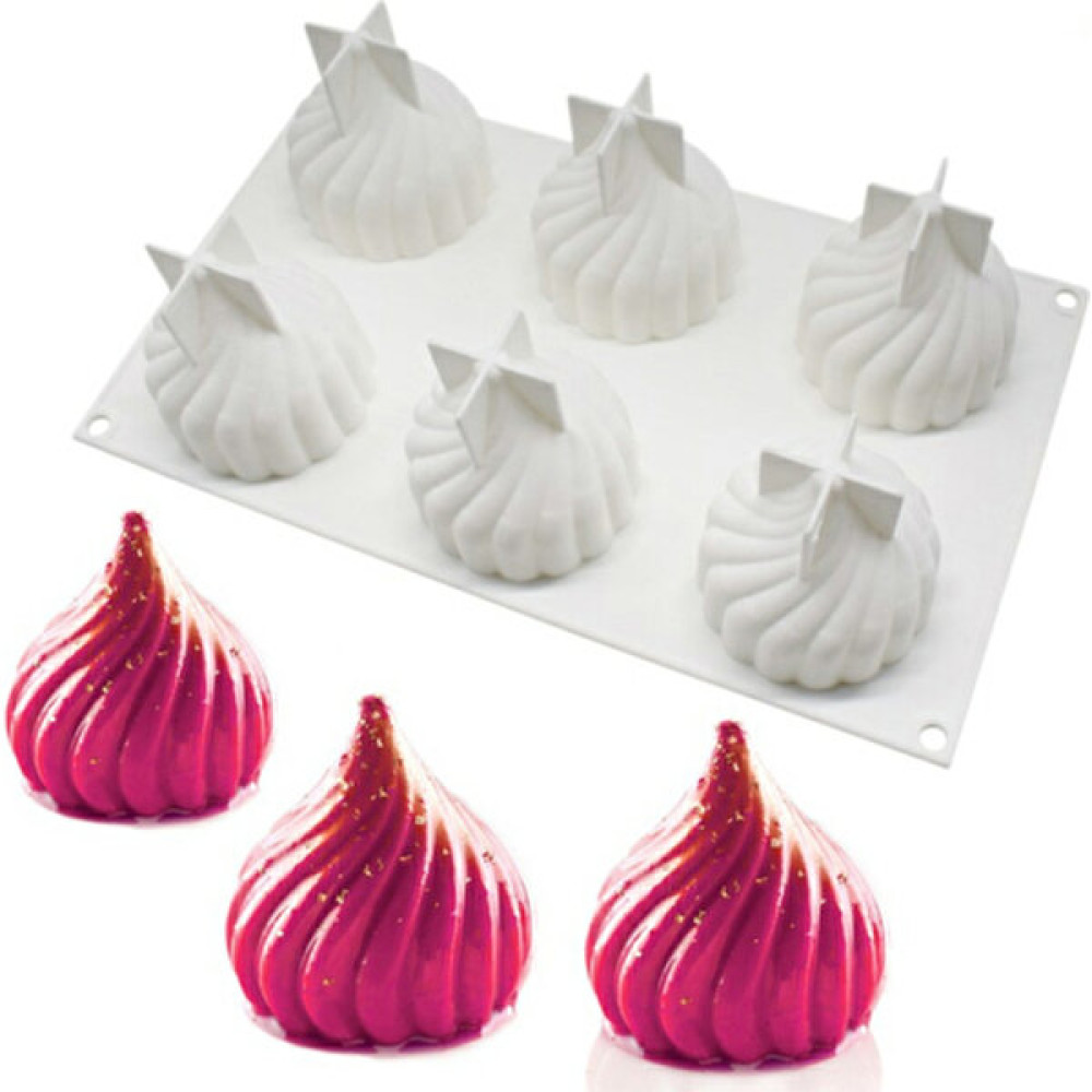 Xhltd Pişirme Için 3D Silikon Kalıplar Dondurma Kalıp Silikon Mousse Pişirme Çerez Kalıbı Fondan Pasta Silikon Puding Kalıpları Yapışmaz | Kek Kalı... Kek Kalıpları Fiyatı
