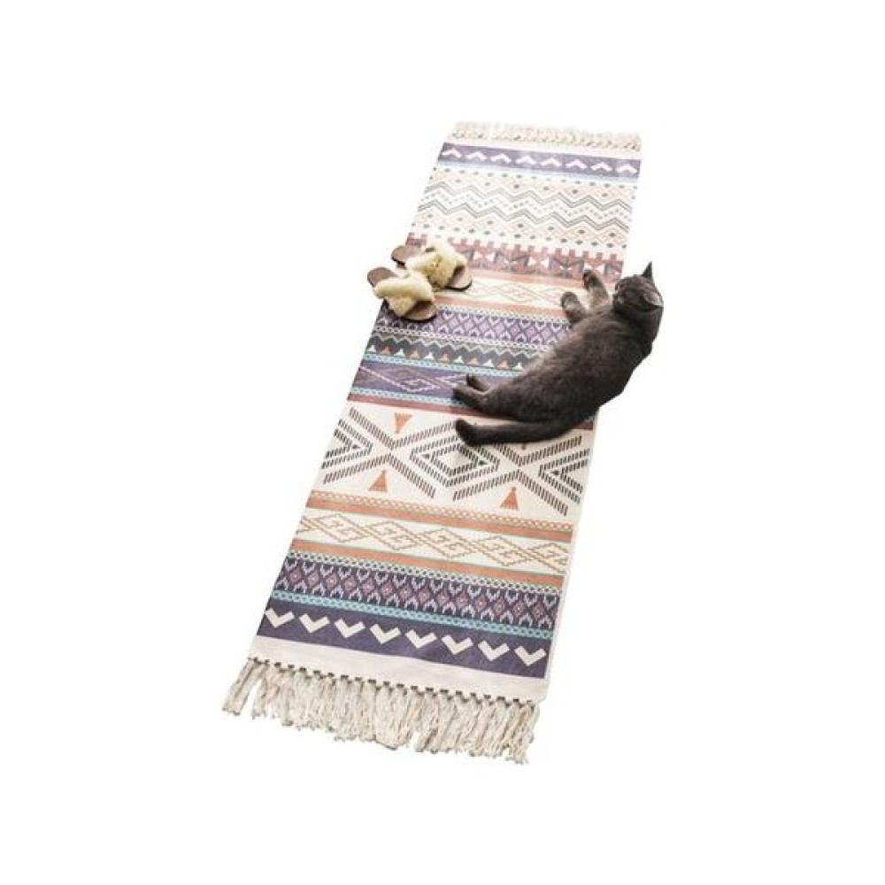 Xhltd Püsküllü Nordic Halı Yatak Odası Başucu Pamuk Keten Zemin Kilim Boho Geometrik Oturma Odası Kanepe Tatami Mat El Yapımı Battaniye | Halı (Yur... Paspas Fiyatı