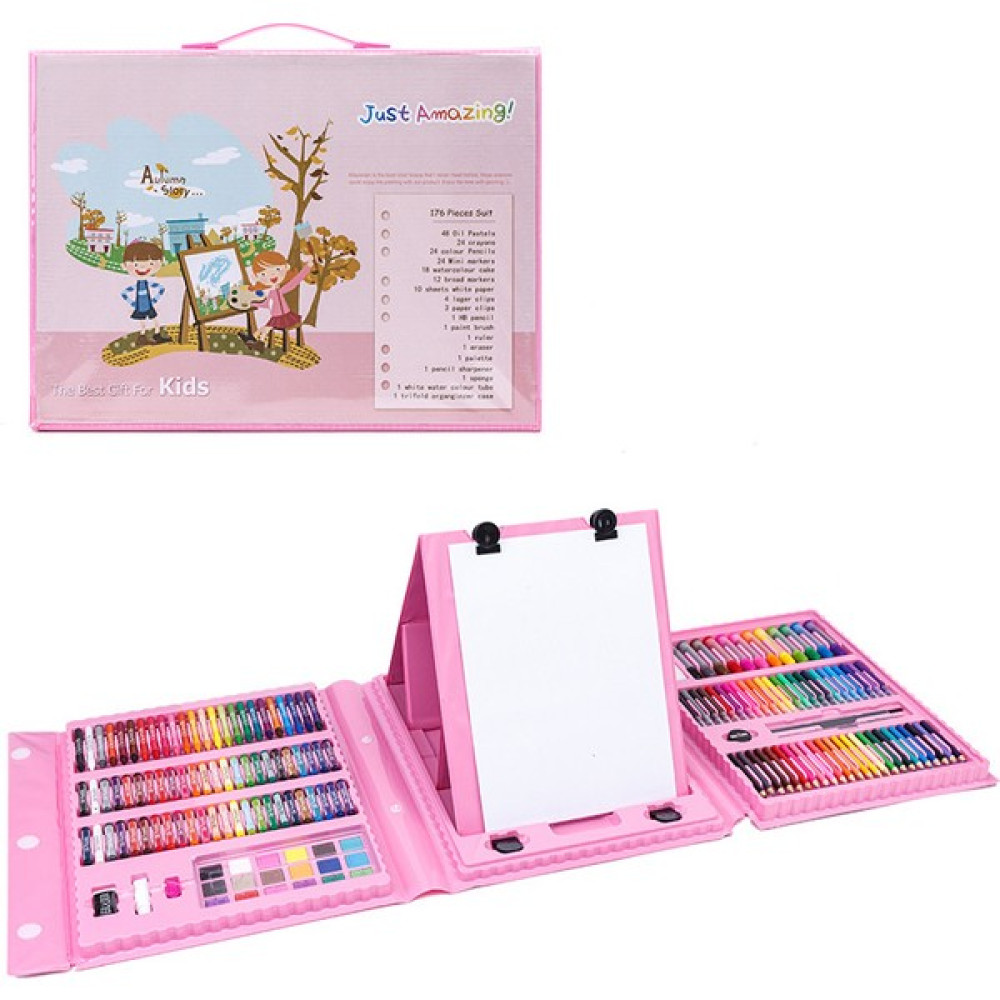 Xhome Çocuk Boyama Seti - Pembe (Yurt Dışından) Yardımcı Malzeme Fiyatı