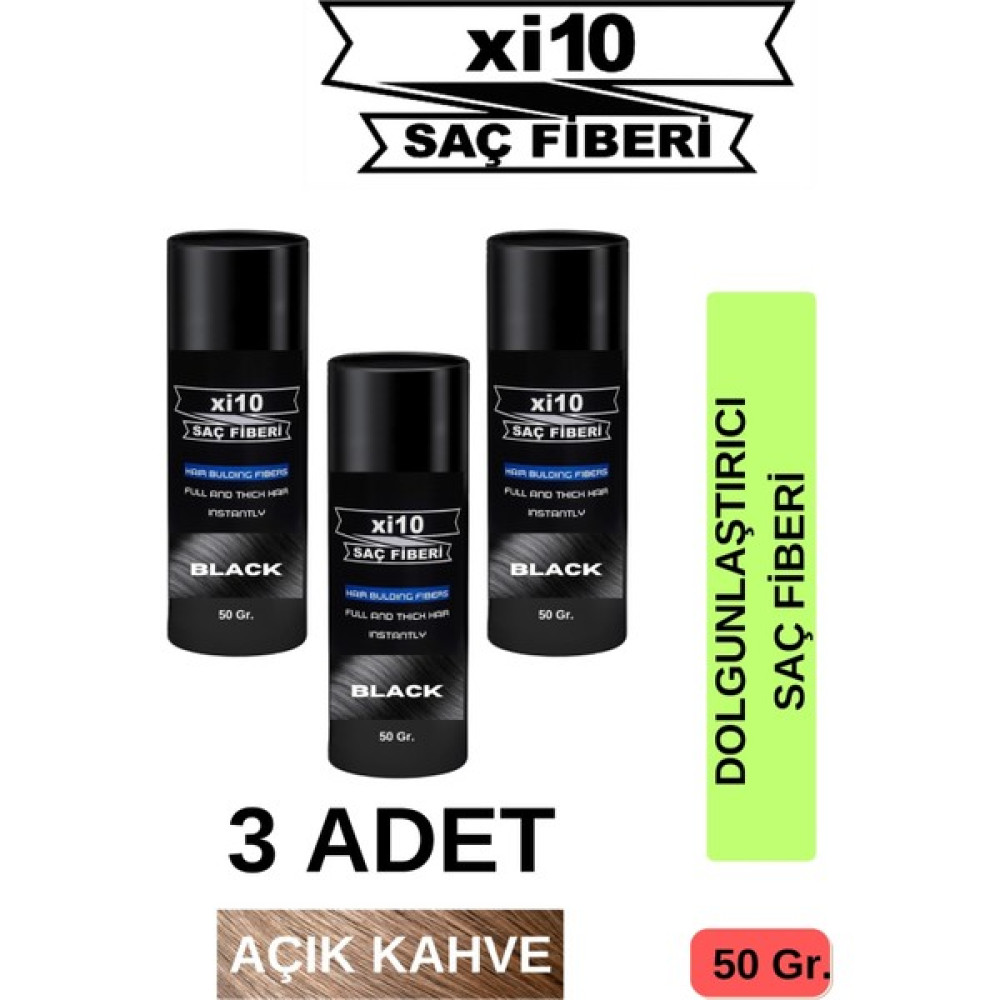 XI10 Dolgunlaştırıcı Saç Tozu Topik Açık Kahve 3 Adet x 50 gr Oto Boyaları Fiyatı