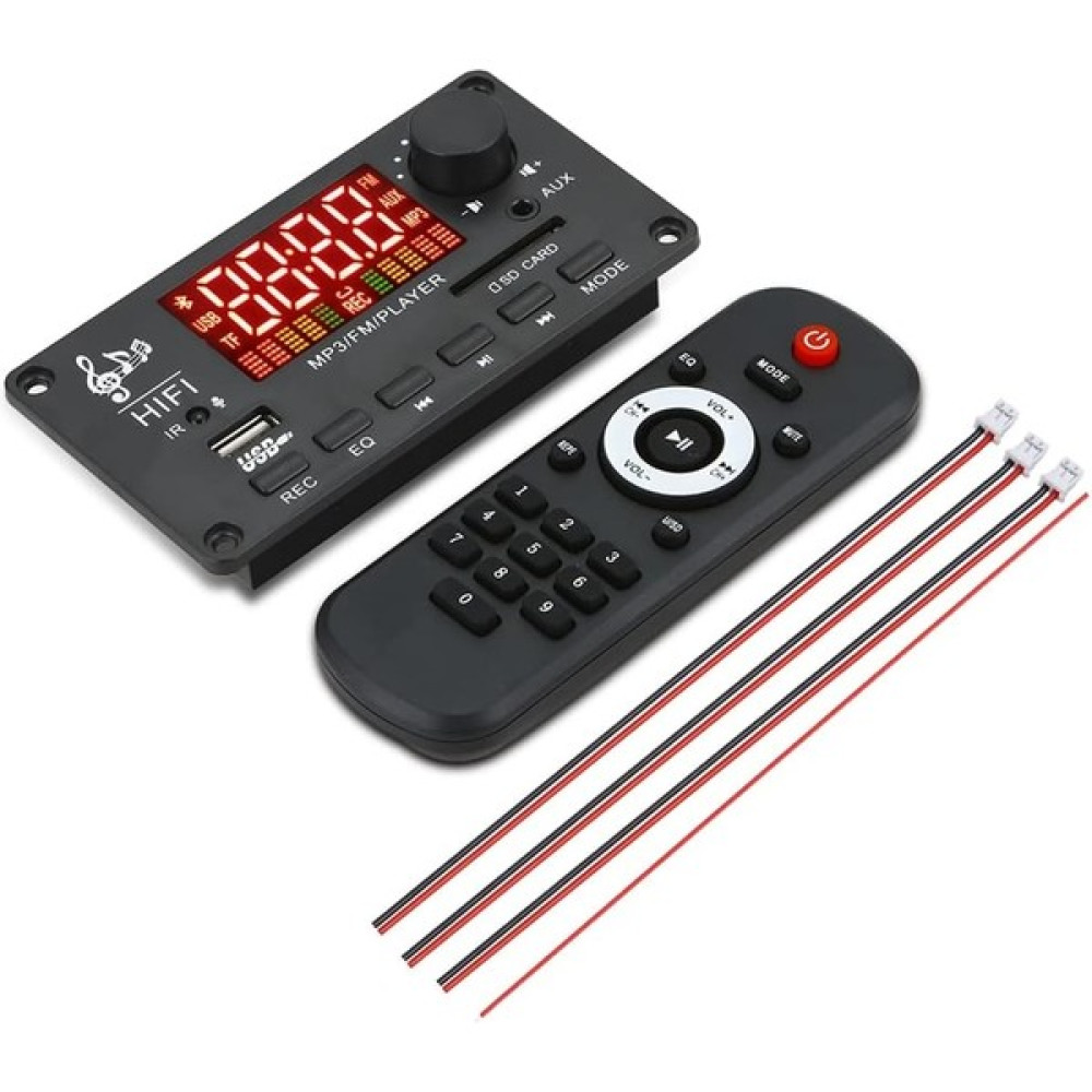 Xiaoai 12V Amplifikatör Bluetooth 5.0 100W Mp3 Dekoder Kurulu Çağrı Kaydı Kablosuz Müzik Ses Modülü USB Tf Radyo Araba Için(A) (Yurt Dışından) - Siyah Oto Teypleri Fiyatı