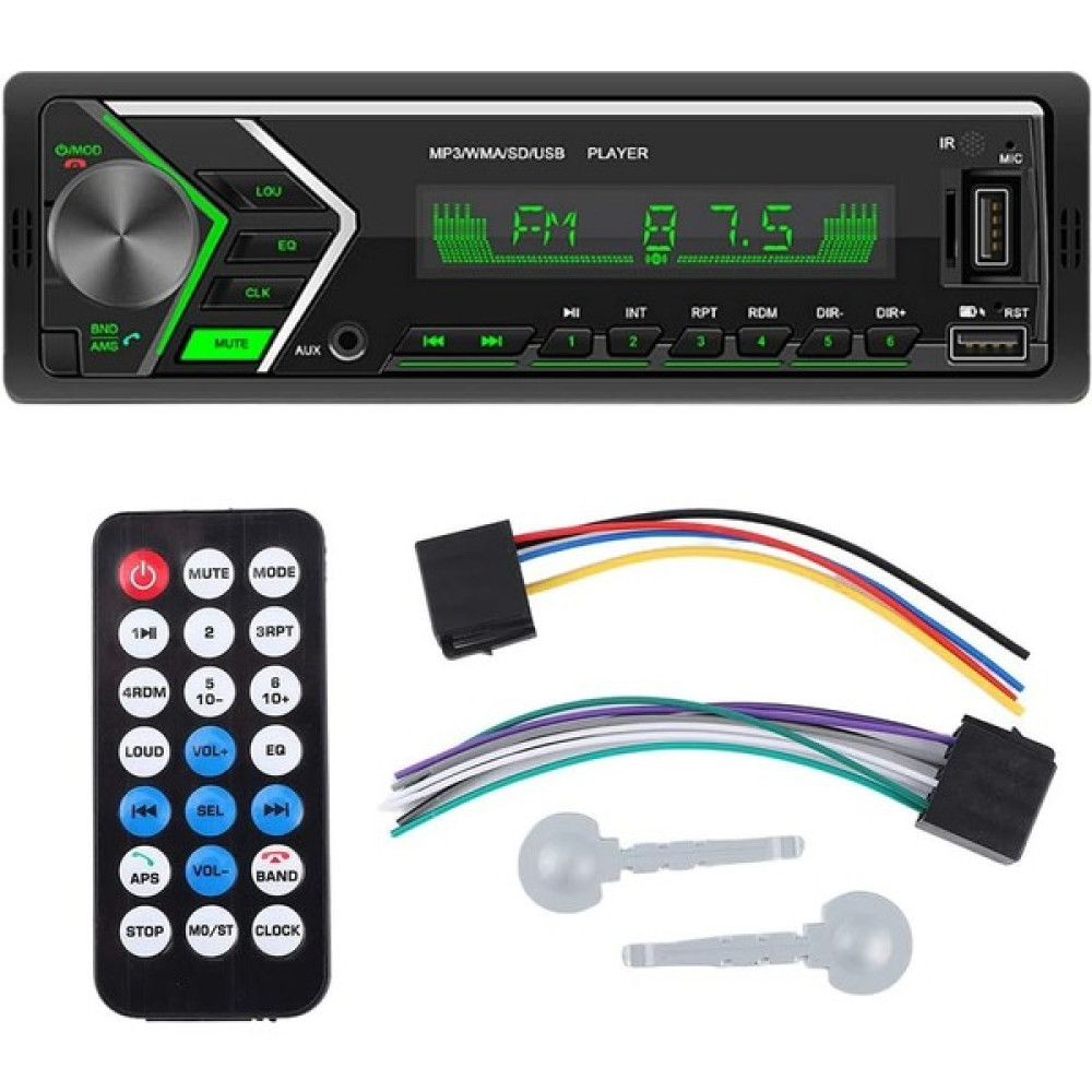 Xiaoai Araba Mp3 Çalar, 12 V Araba Mp3 Fm Ses Çalar Bluetooth Uzaktan Kumanda Stereo Çift USB Bluetooth Otomobil Radyo Kartı Uzaktan Kumanda Renkli... Oto Teypleri Fiyatı