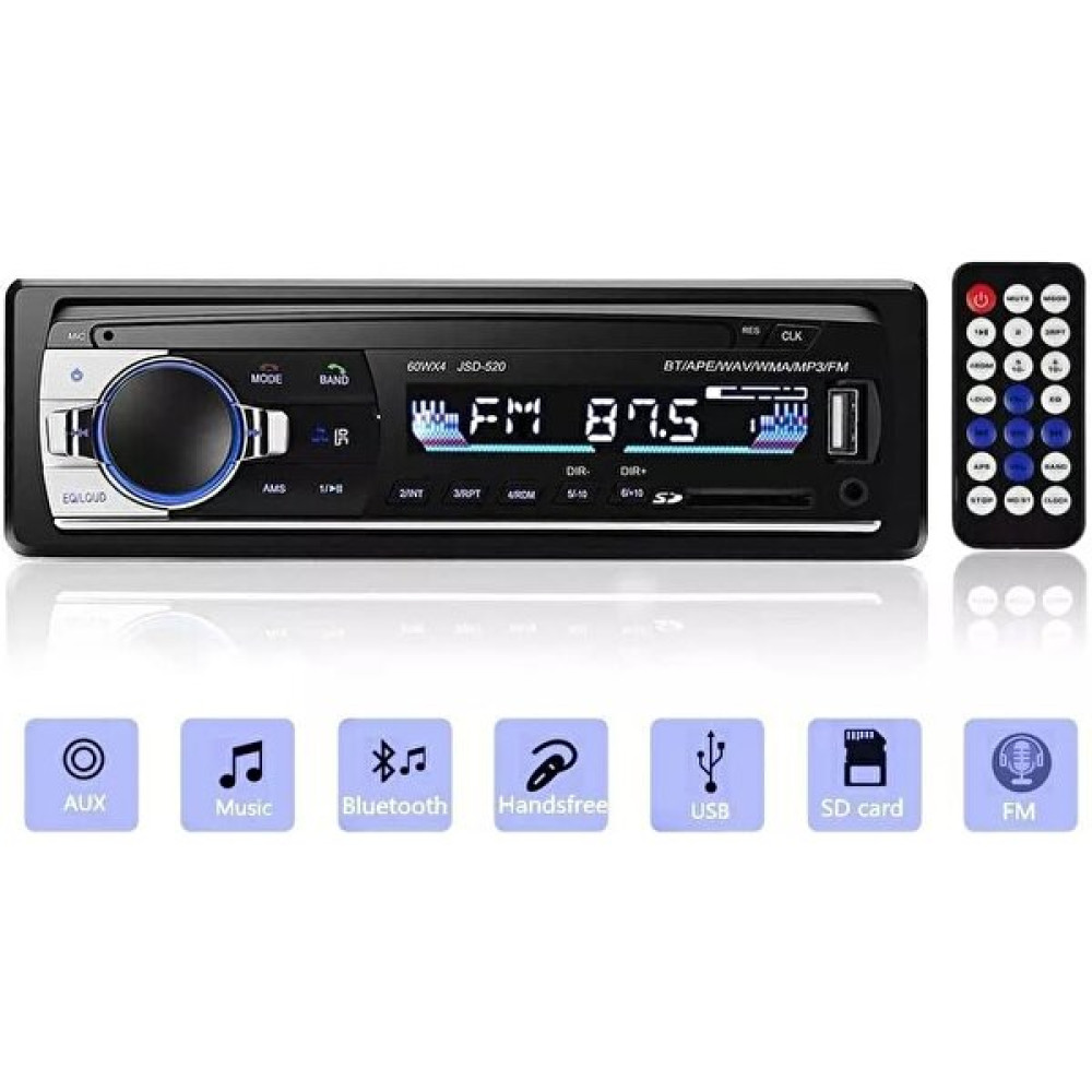 Xiaoai Araca Monte Bluetooth Radyo Makinesi Mp3 Tek Mil Araba Kartı USB Flash Sürücü Fm Radyo Bluetooth Mp3 Çalar (Yurt Dışından) - Siyah Oto Teypleri Fiyatı