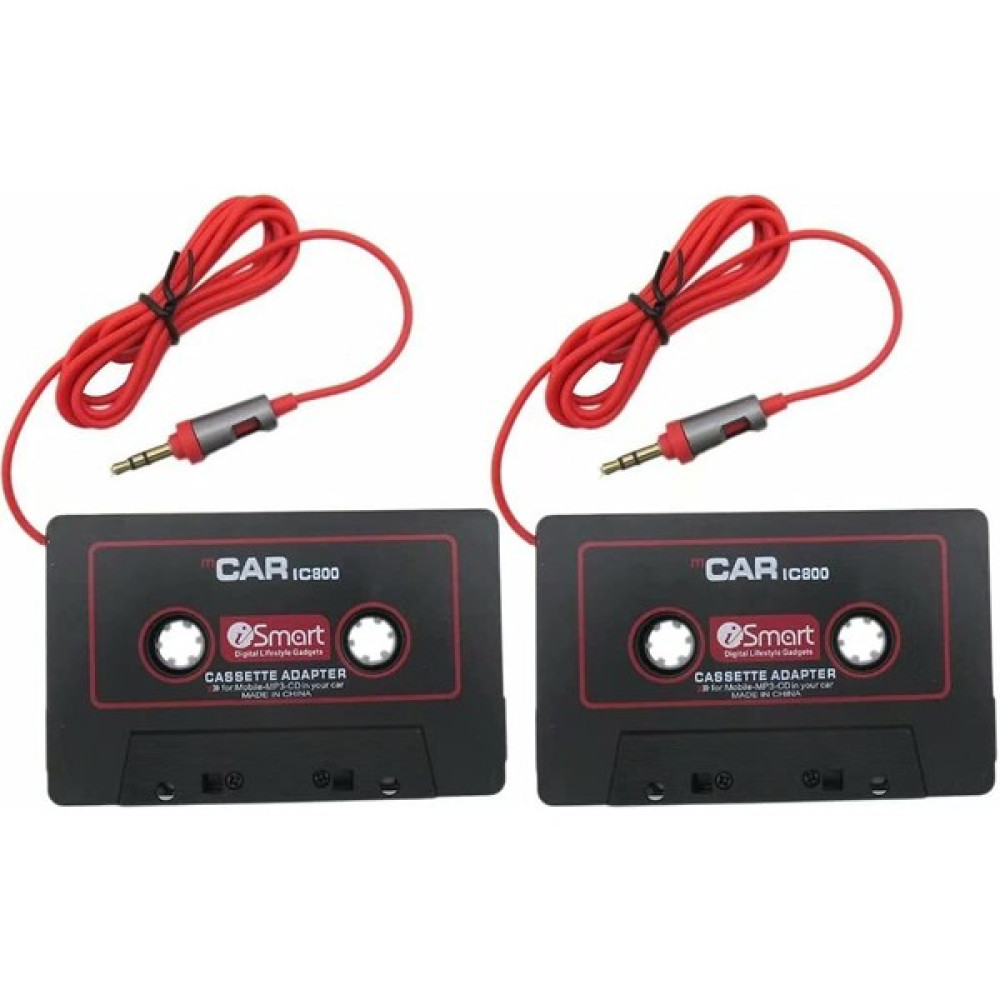 Xiaoai Aux Araba Kaset Teyp Adaptörü Dönüştürücü 3.5 mm iPhone Ipod Mp3 Android Için 2 Adet (Yurt Dışından) - Siyah Oto Teypleri Fiyatı