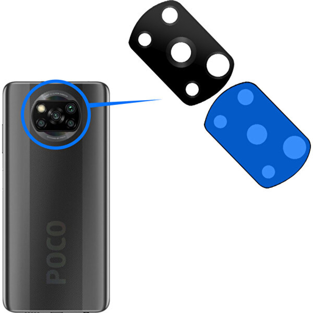 Xiaomi Poco X3 Nfc 2020 Arka Kamera Camı Lens Telefon Yedek Parça Fiyatı